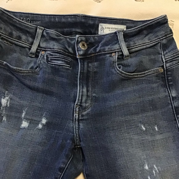 G-Star Raw Restored Denim Jeans. Size 27 Mid-Rise Skinny - Picture 2 of 13